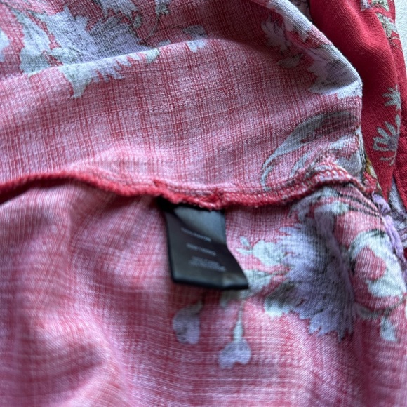 Torrid Red Floral Button Down Shirt - Picture 10 of 11